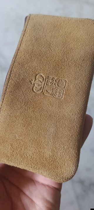 Bolsa de mano de ante