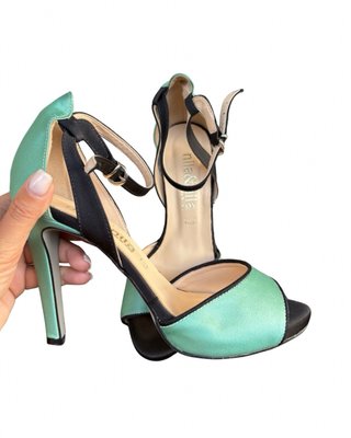 Nila&Nila scarpe tacco 37 verde acqua