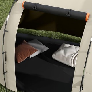 Tienda de Camping para 4-5 Personas con Cubierta Impermeable, Tienda de Túnel Familiar con Bolsa de Transporte, Caqui