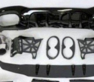 Difusor Trasero Mercedes V177 AMG Look A45 4 Puert