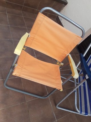 2 Sillas Playa Aluminio Camping Ligeras