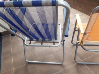 2 Sillas Playa Aluminio Camping Ligeras