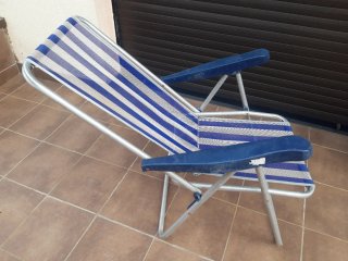 2 Sillas Playa Aluminio Camping Ligeras