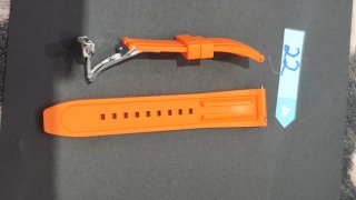 Correa Hamilton Caucho 22mm Naranja