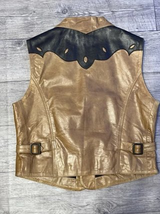 Gilet Western Pelle Stars & Stripes L