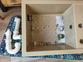 Fregadero de granito beige 38x50