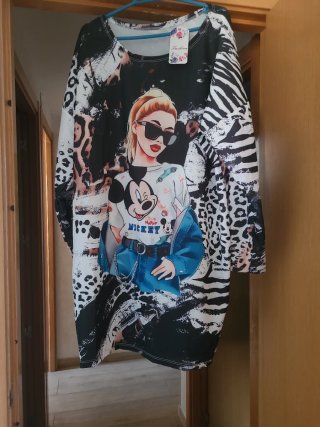 Vestido camiseta T.46 estampado