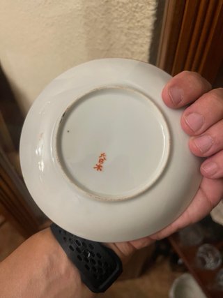2 Juegos de café porcelana pintado a mano