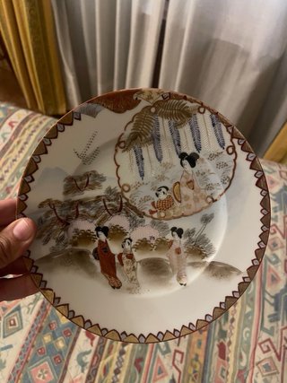 2 Juegos de café porcelana pintado a mano