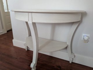 Consola recibidor blanca madera