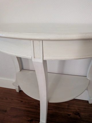 Consola recibidor blanca madera