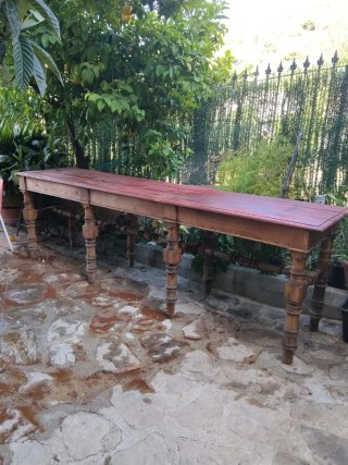 Mesa mostrador antigua madera