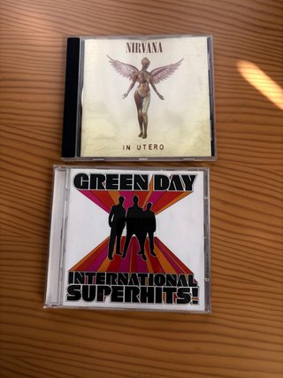 CD Nirvana In Utero y Green Day International Supe
