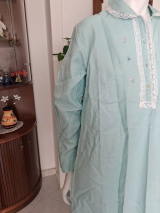 Camicia da notte cotone garzato flanellato Vintage