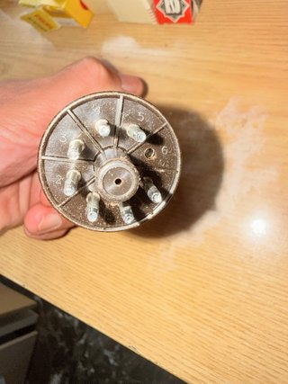 Válvula Miniwatt Mullard EL34 Doble O
