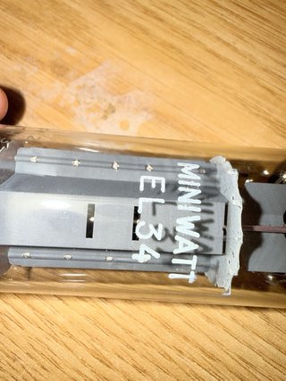 Válvula Miniwatt Mullard EL34 Doble O