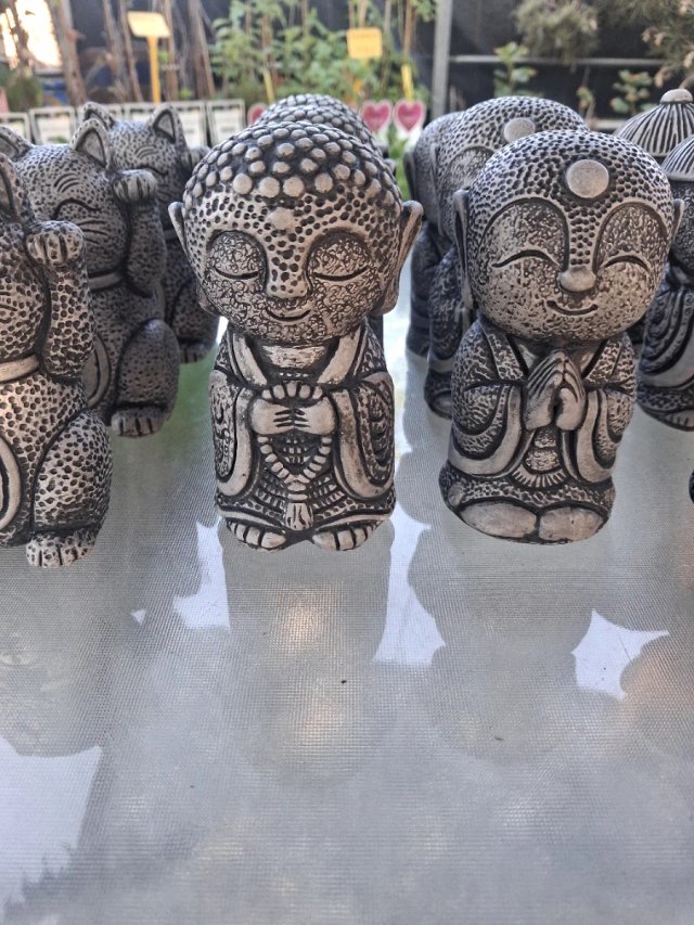 Lote 6 Figuras Buda Jizo Japonés 11cm