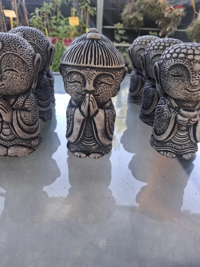 Lote 6 Figuras Buda Jizo Japonés 11cm