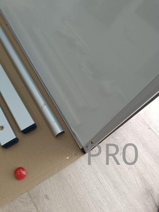 Pizarra blanca móvil de doble cara, 1200x900mm