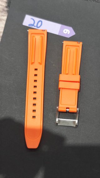 Correa Caucho Hamilton 20mm Naranja