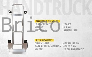 Carretilla Aluminio SXWTC-HT525 - 200KG - Stanley