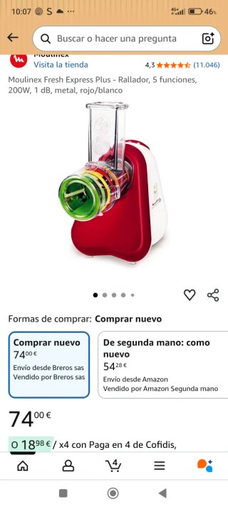 Moulinex Fresh Express Rallador