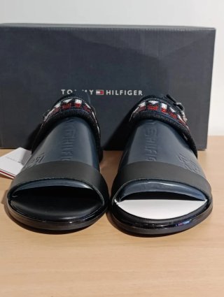 Sandalias Tommy Hilfiger Mujer T37 Negras Multicol