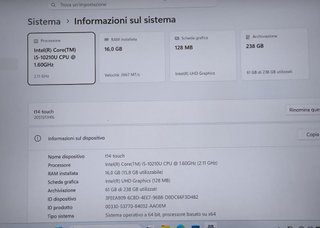 Thinkpad T14 G1 Touch i5 16/256GB