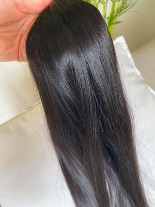 Pelo natural liso 70 cm negro
