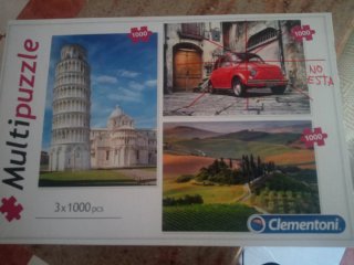 Juego Petanca + 2 Puzzles (Torre Pisa y Toscana)