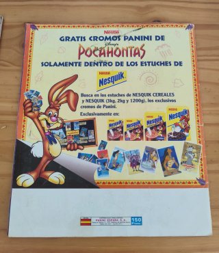 Lote álbumes de cromos de Disney de la marca Panin