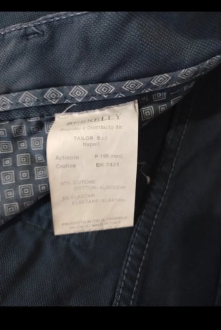 Pantalone uomo blu navy