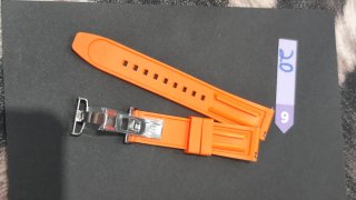 Correa Tissot Caucho Naranja 20mm