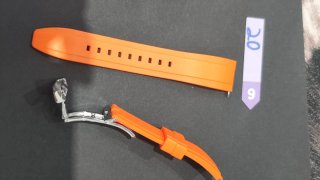 Correa Tissot Caucho Naranja 20mm