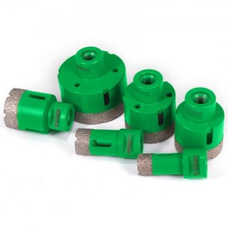 Juego de 6 Piezas de Brocas de Diamante con Rosca M14 20/25/40/45/50/68 MM (0.79/1/1.6/1.77/2/2.7 Pulgadas) Con 2 Cuchillas de Sierra