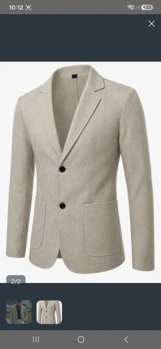 Americana Italiana de lino para hombre