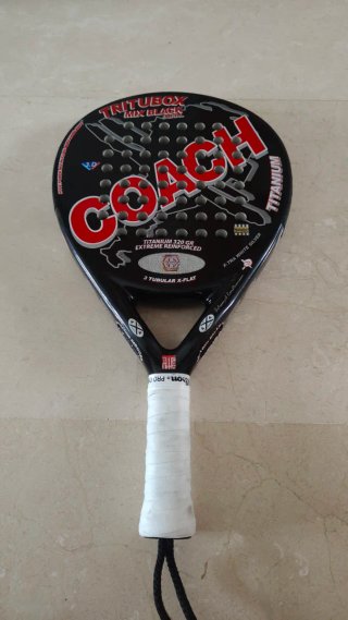 Pala de pádel Coach Tritum Mix Black Titaniu
