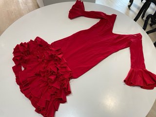 21 Vestido de flamenca rojo