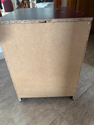 2 Cajoneras Ikea Roja Madera granate