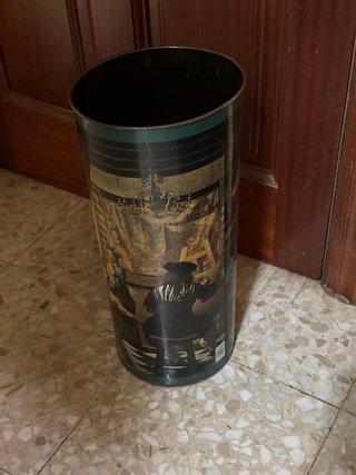 Paragüero Vintage Metálico Cuadro Vermeer 48cm