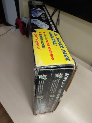Consola Super Nintendo SNES con caja