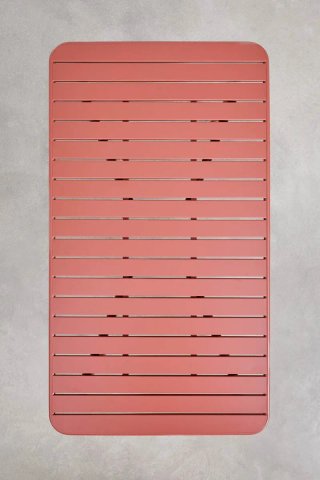 Sklum Mesa Jardín Florida Acero 160x90 cm Roja