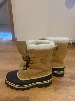 Botas Sorel Caribou Talla 43 Beige/Negro