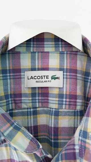 Camisa de cuadros Lacoste talla 40 (M).