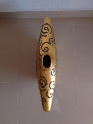 Jarrón Gustav Klimt El Beso-Porcelana