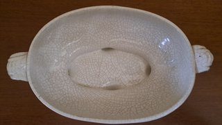 Portacaramelle in ceramica decorata fiori