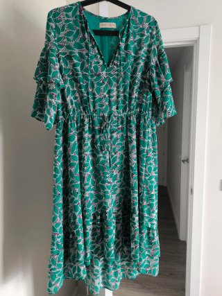 Vestido Purificación García verde estampado