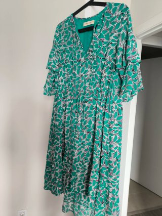 Vestido Purificación García verde estampado