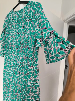 Vestido Purificación García verde estampado