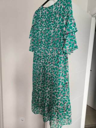 Vestido Purificación García verde estampado